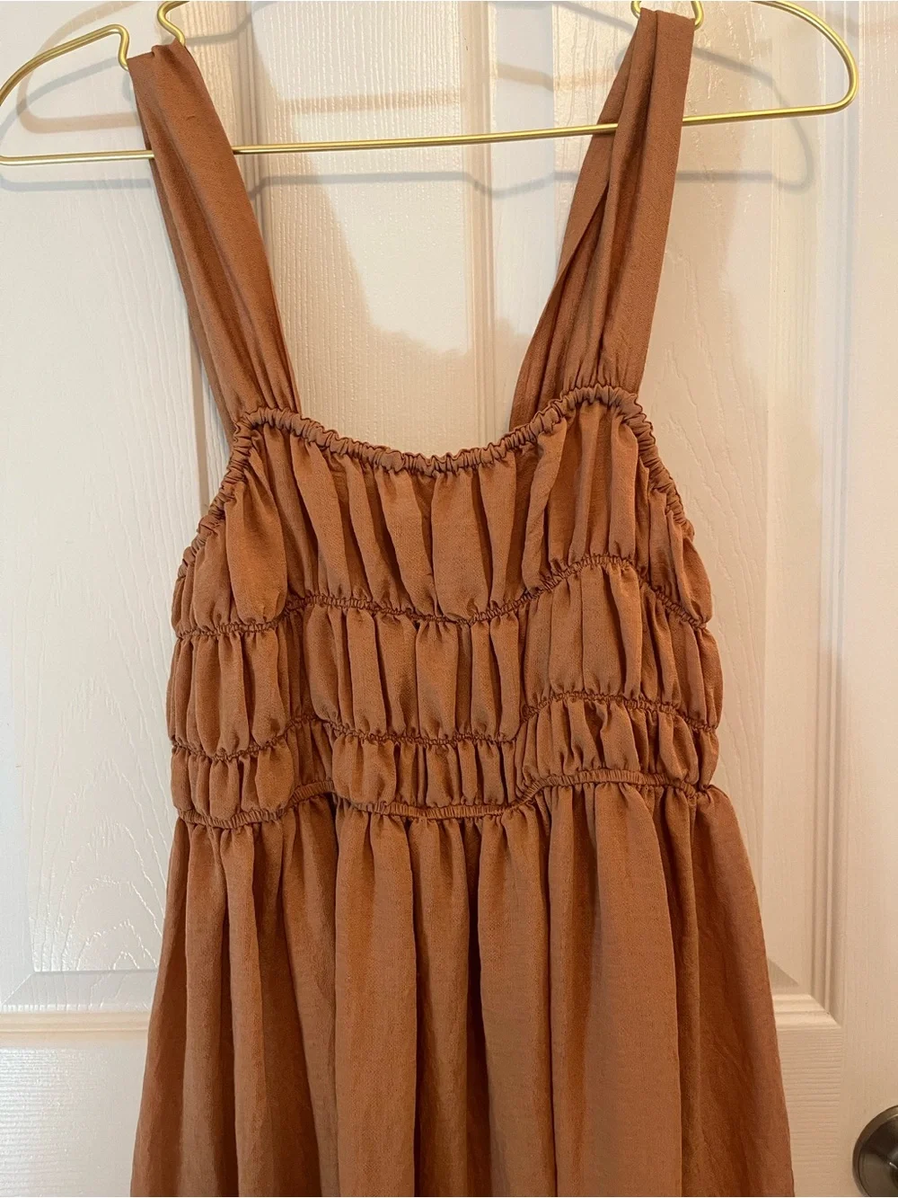 Moon River Smocked Embroidered Midi Dress – Size Small